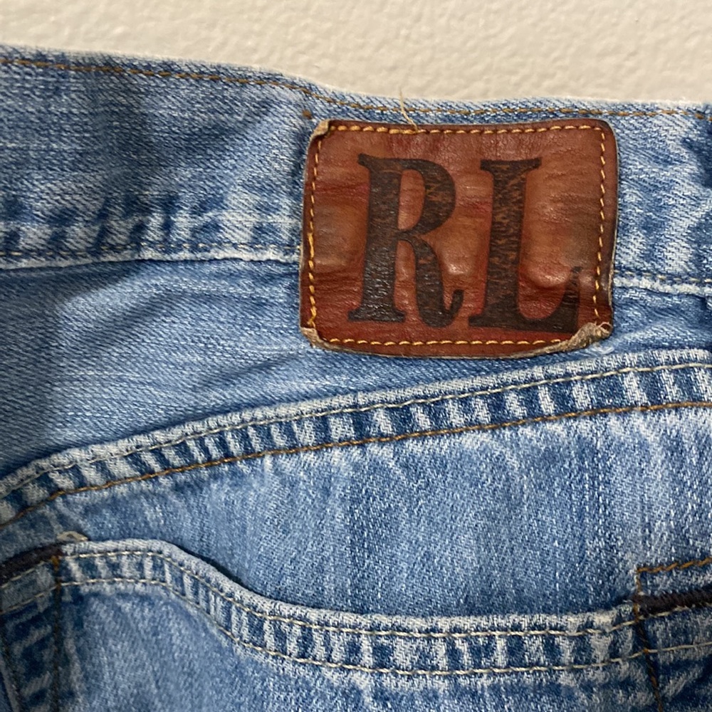 Men’s Ripped Blue Jeans by RL - Picture 3 of 4